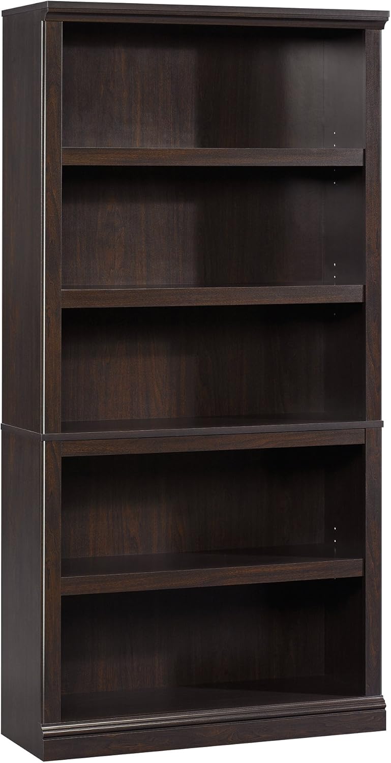 Sauder Miscellaneous Storage 5-Shelf Bookcase/ Book shelf, Select Cherry finish